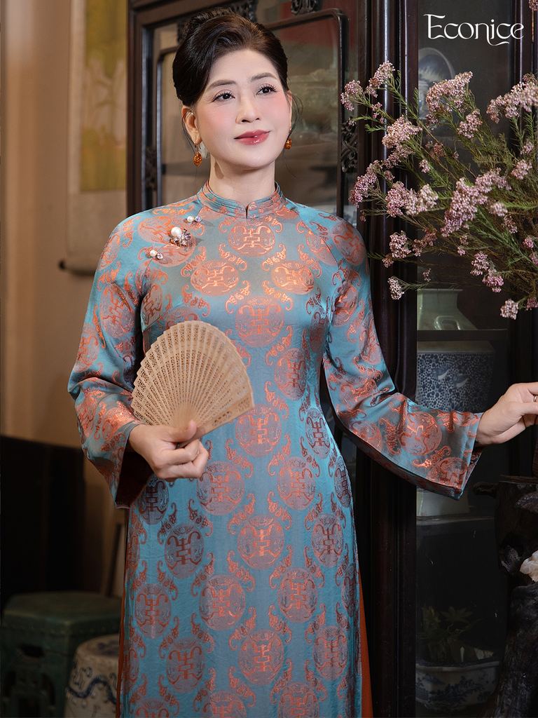 Set áo dài cách tân nữ Econice Ngọc Quyên