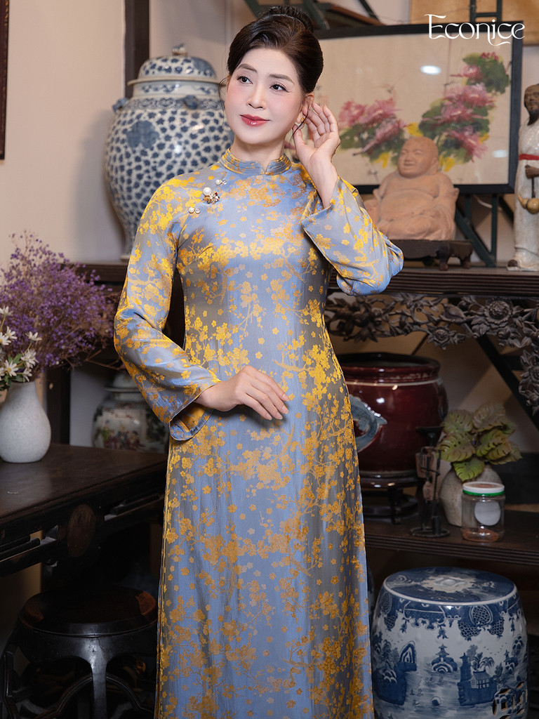 Set áo dài cách tân nữ Econice Phụng Cát