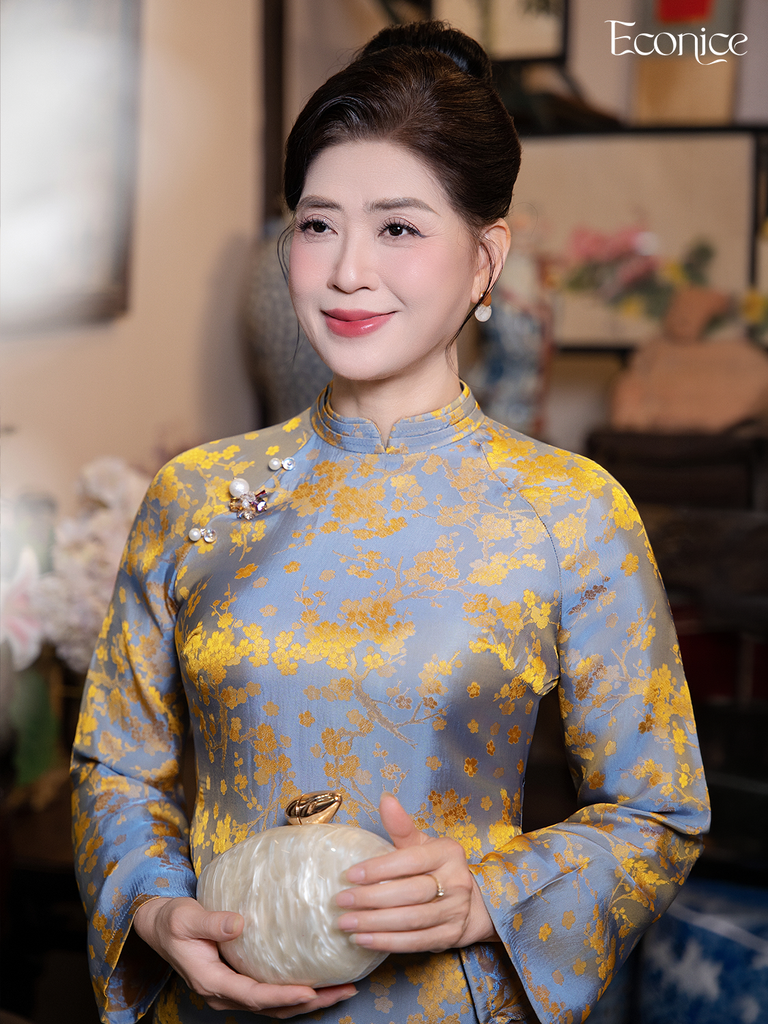Set áo dài cách tân nữ Econice Phụng Cát