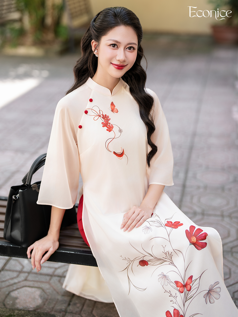Set áo dài cách tân nữ Econice Quỳnh Dao
