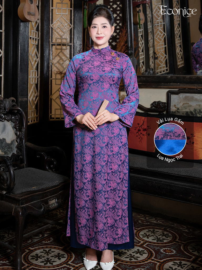 Set áo dài cách tân nữ Econice Cẩm Vân