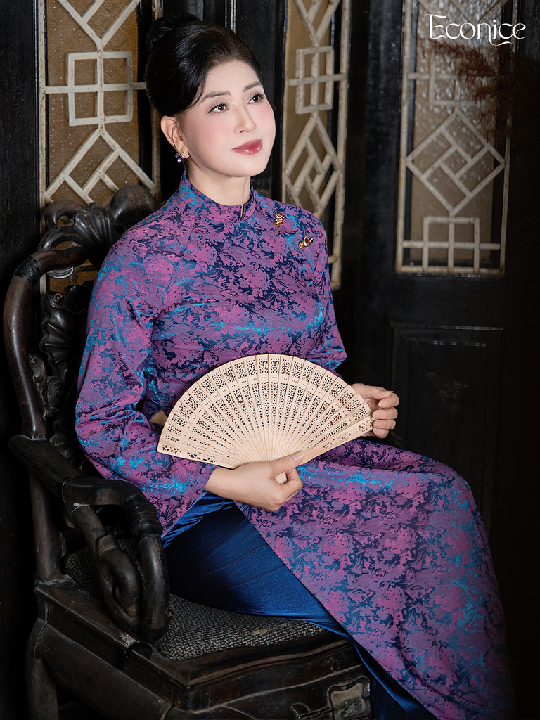 Set áo dài cách tân nữ Econice Cẩm Vân