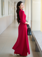 Set áo dài nữ truyền thống Hoài Diễm