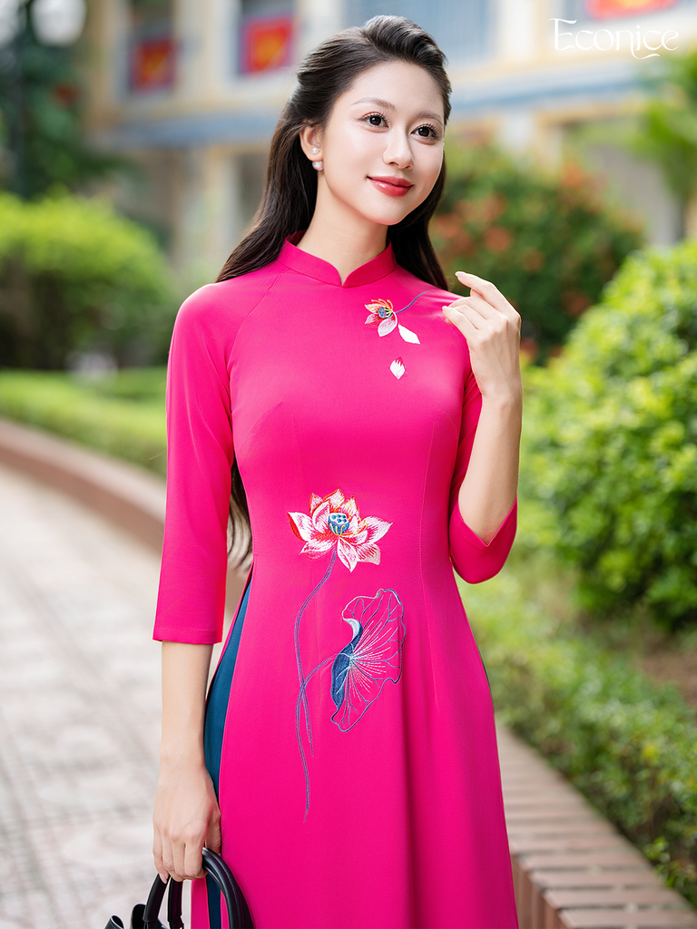 Set áo dài nữ truyền thống Nguyệt Giang
