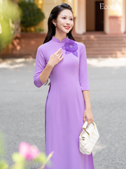 Set áo dài nữ truyền thống đính kết Viên Hân