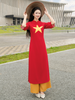 Set áo dài cách tân nữ HOA Vạn Xuân