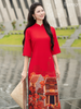 Set áo dài cách tân nữ HOA Tam Kỳ