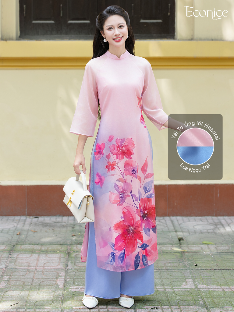 Set áo dài cách tân nữ Econice Vân Sương