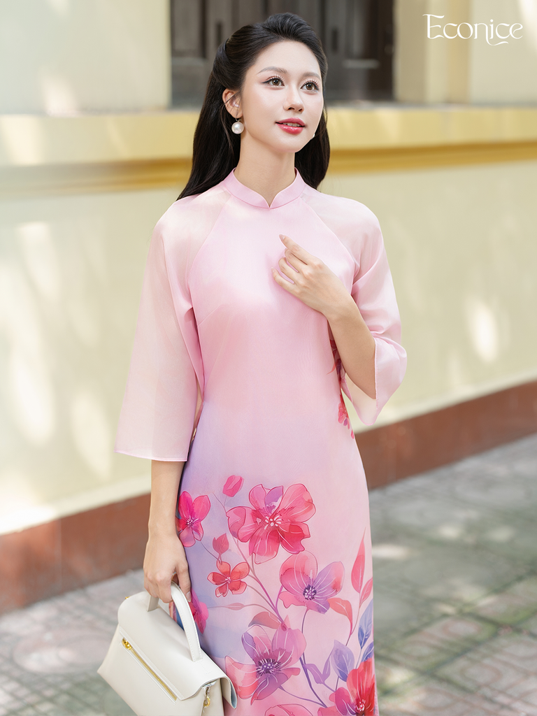 Set áo dài cách tân nữ Econice Vân Sương
