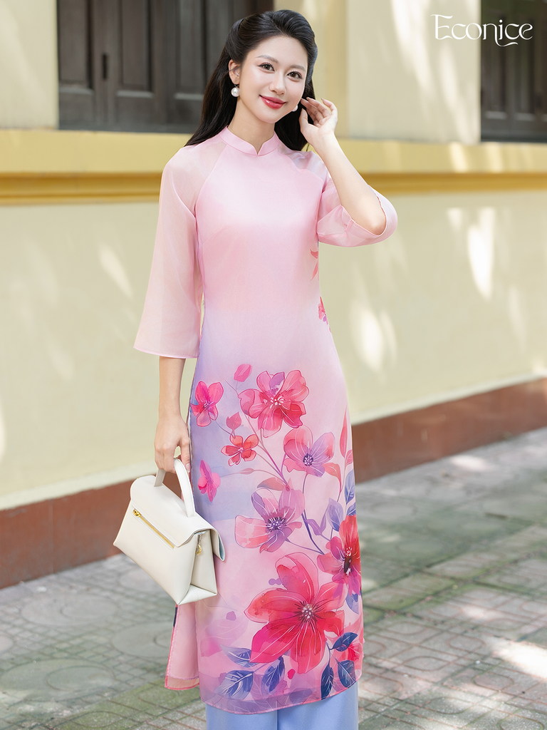 Set áo dài cách tân nữ Econice Vân Sương