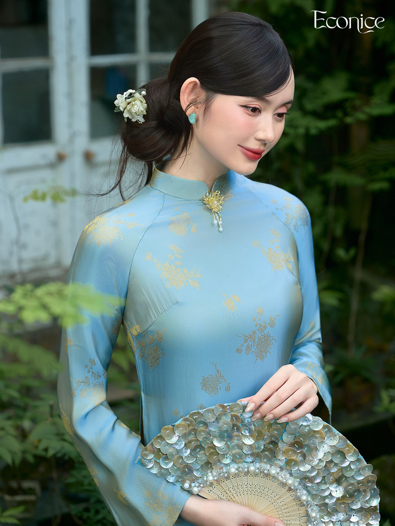 Set áo dài cách tân nữ Econice Dương Khuê