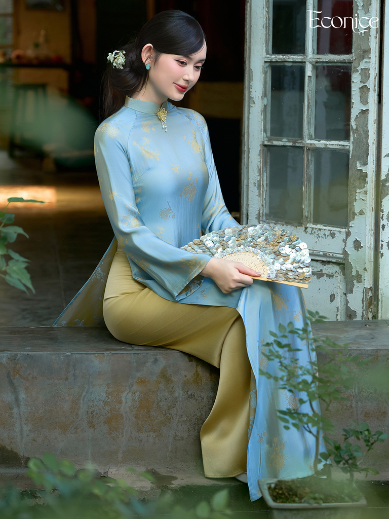 Set áo dài cách tân nữ Econice Dương Khuê
