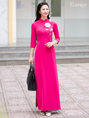 Set áo dài nữ truyền thống đính kết Yên Chi