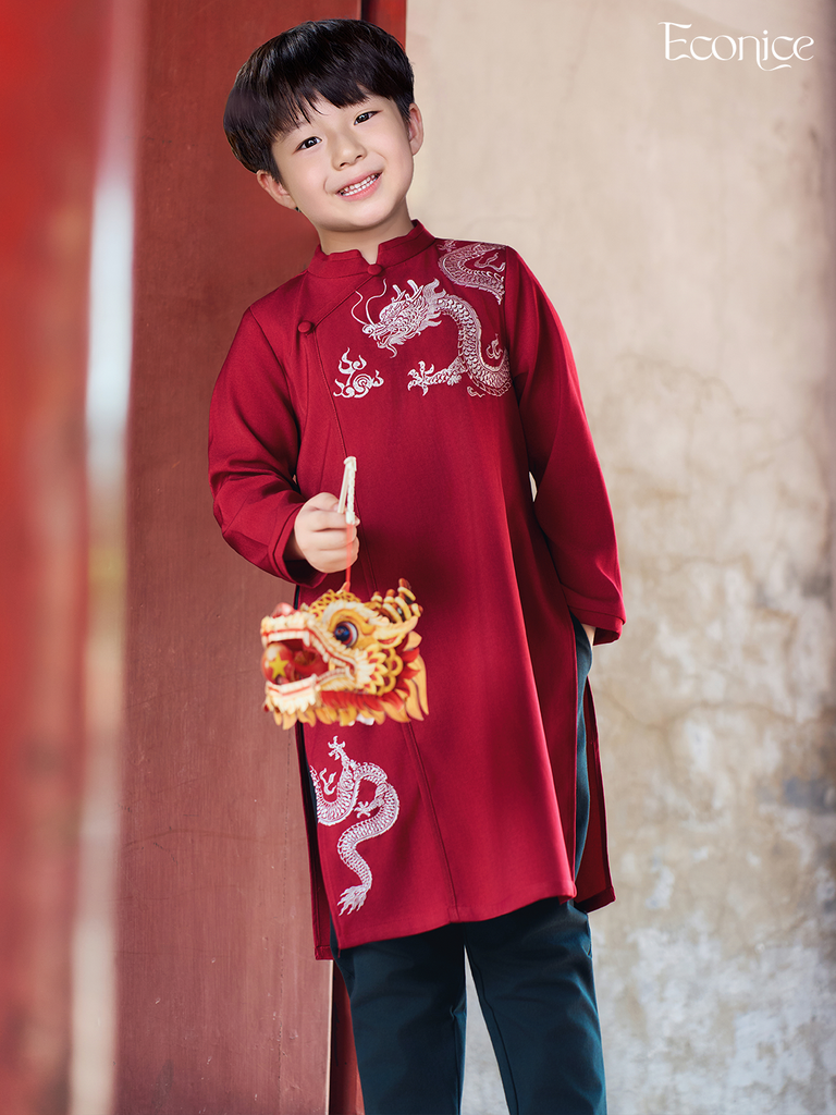 Áo dài cách tân bé trai Econice Minh Vương