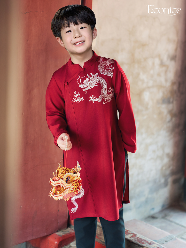 Áo dài cách tân bé trai Econice Minh Vương