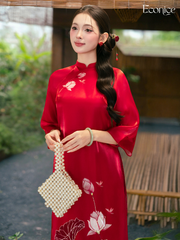 Set áo dài cách tân nữ đính kết Econice Dao Linh