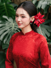 Set áo dài cách tân nữ Econice Tiêu Dung 2