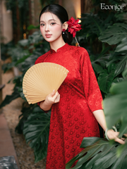 Set áo dài cách tân nữ Econice Tiêu Dung 2