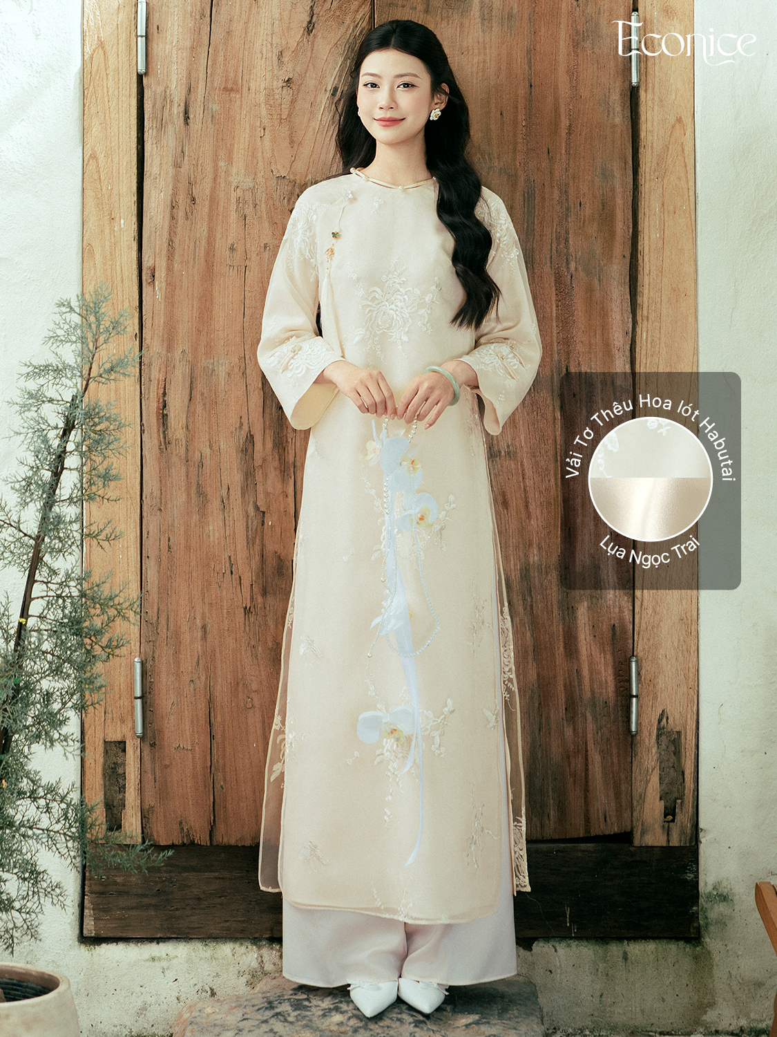 Set áo dài cách tân nữ Econice Thanh Ngọc