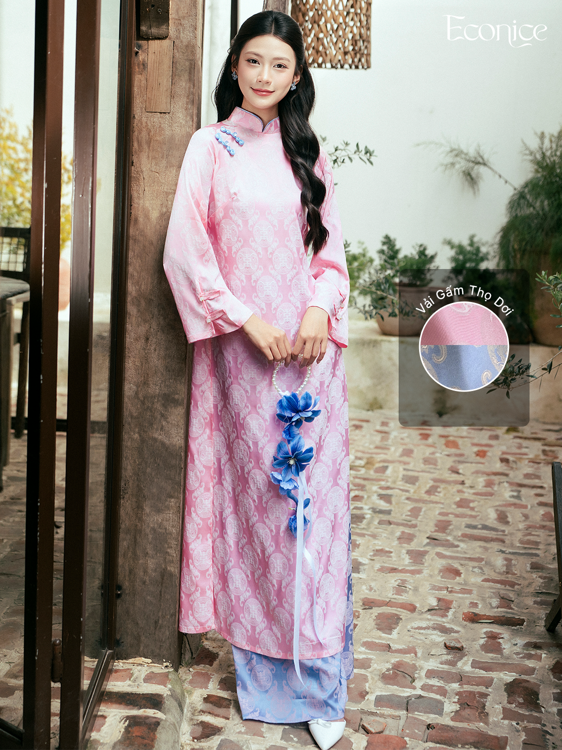Set áo dài cách tân nữ Econice Hà Trang
