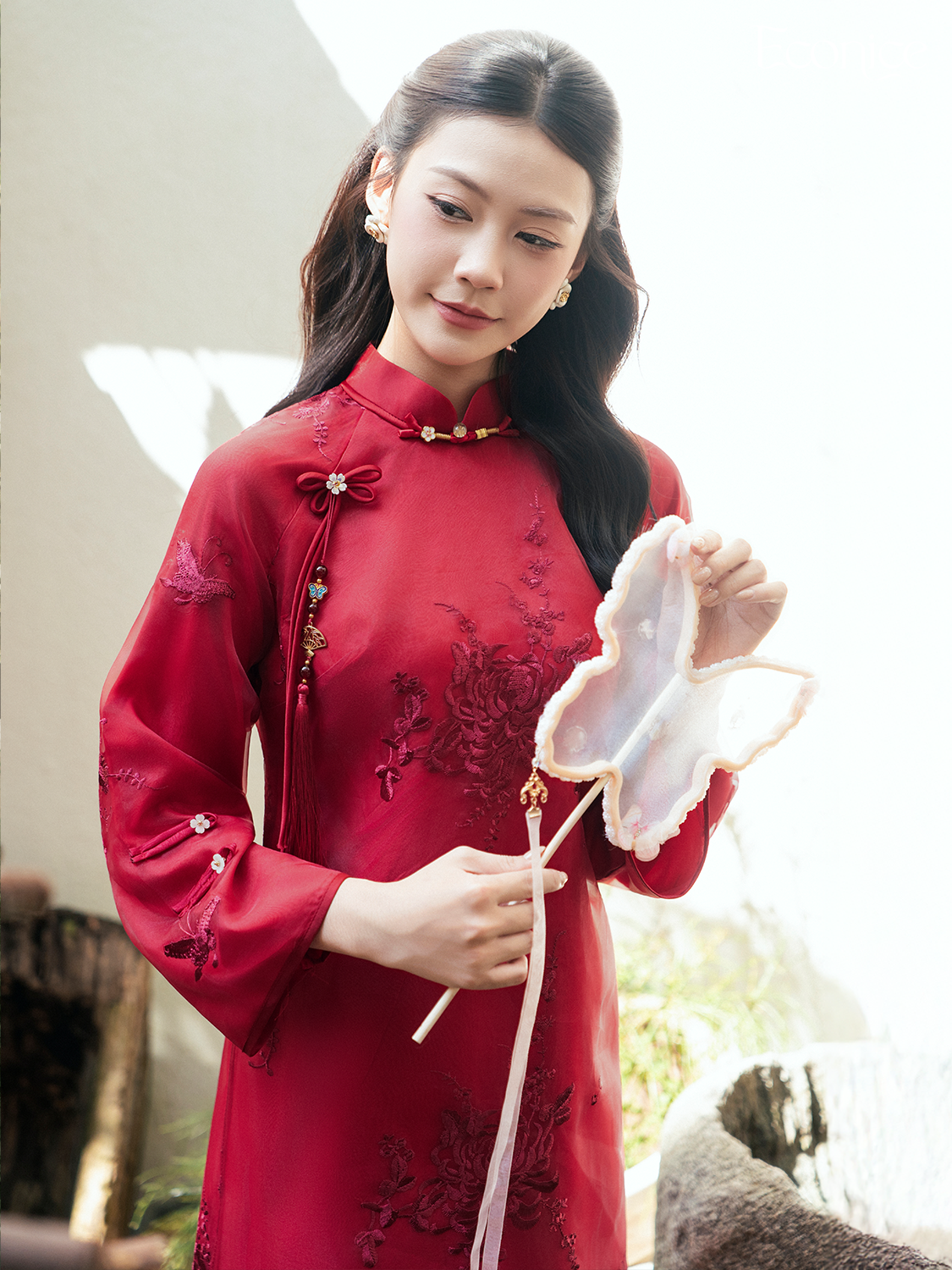 Set áo dài cách tân nữ Econice Nguyệt Tâm