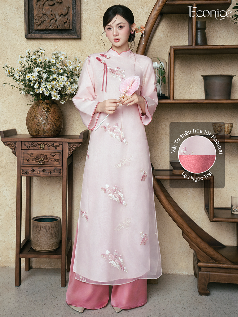 Set áo dài cách tân nữ Econice Kim Hoa
