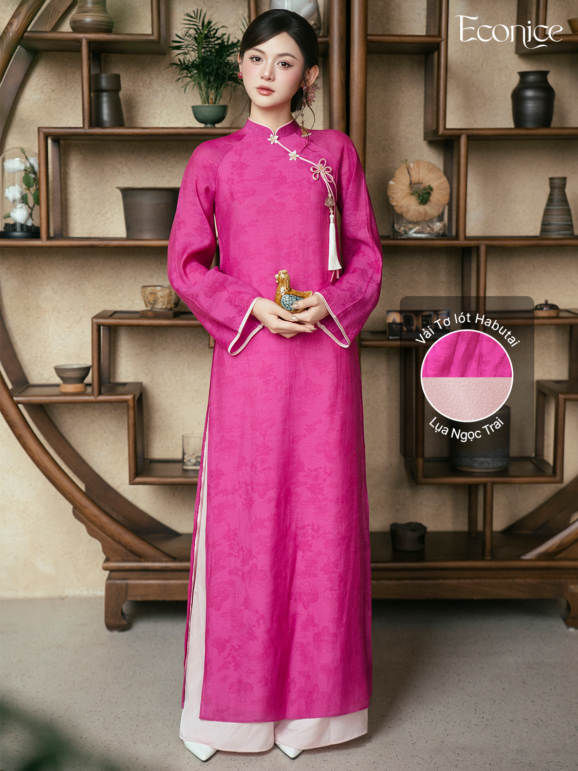 Set áo dài cách tân nữ Econice Thanh Nghi