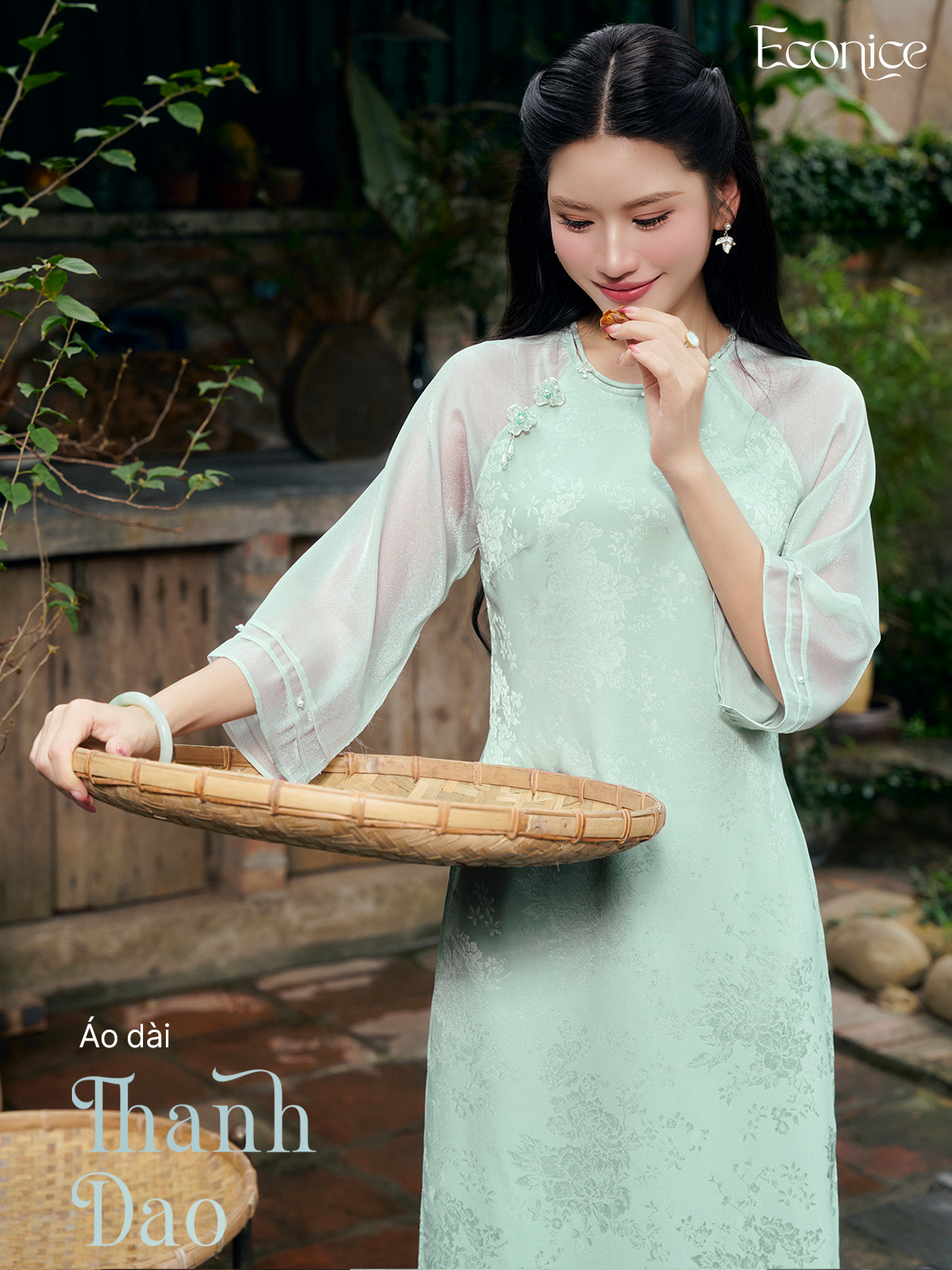 Set áo dài cách tân nữ Econice Thanh Dao