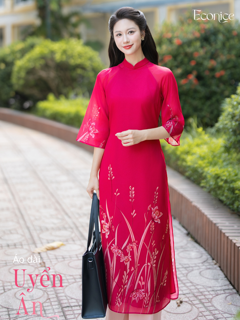 Set áo dài cách tân nữ Econice Uyển Ân