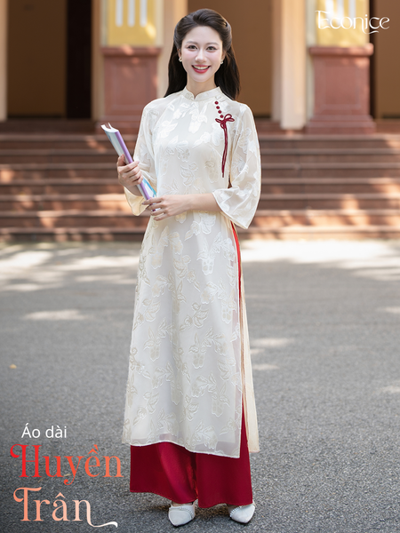 Set áo dài cách tân nữ Econice Huyền Trân