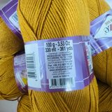  Len Cotton Gold Alize nhập khẩu Thổ Nhĩ Kỳ  - Mềm mại, an toàn, bền màu – Full bảng màu - Móc thú, búp bê, đồ cho bé 