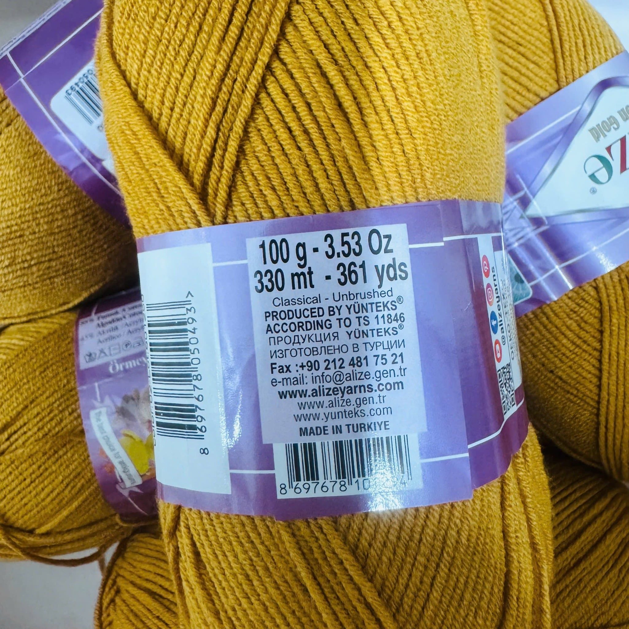  Len Cotton Gold Alize nhập khẩu Thổ Nhĩ Kỳ  - Mềm mại, an toàn, bền màu – Full bảng màu - Móc thú, búp bê, đồ cho bé 