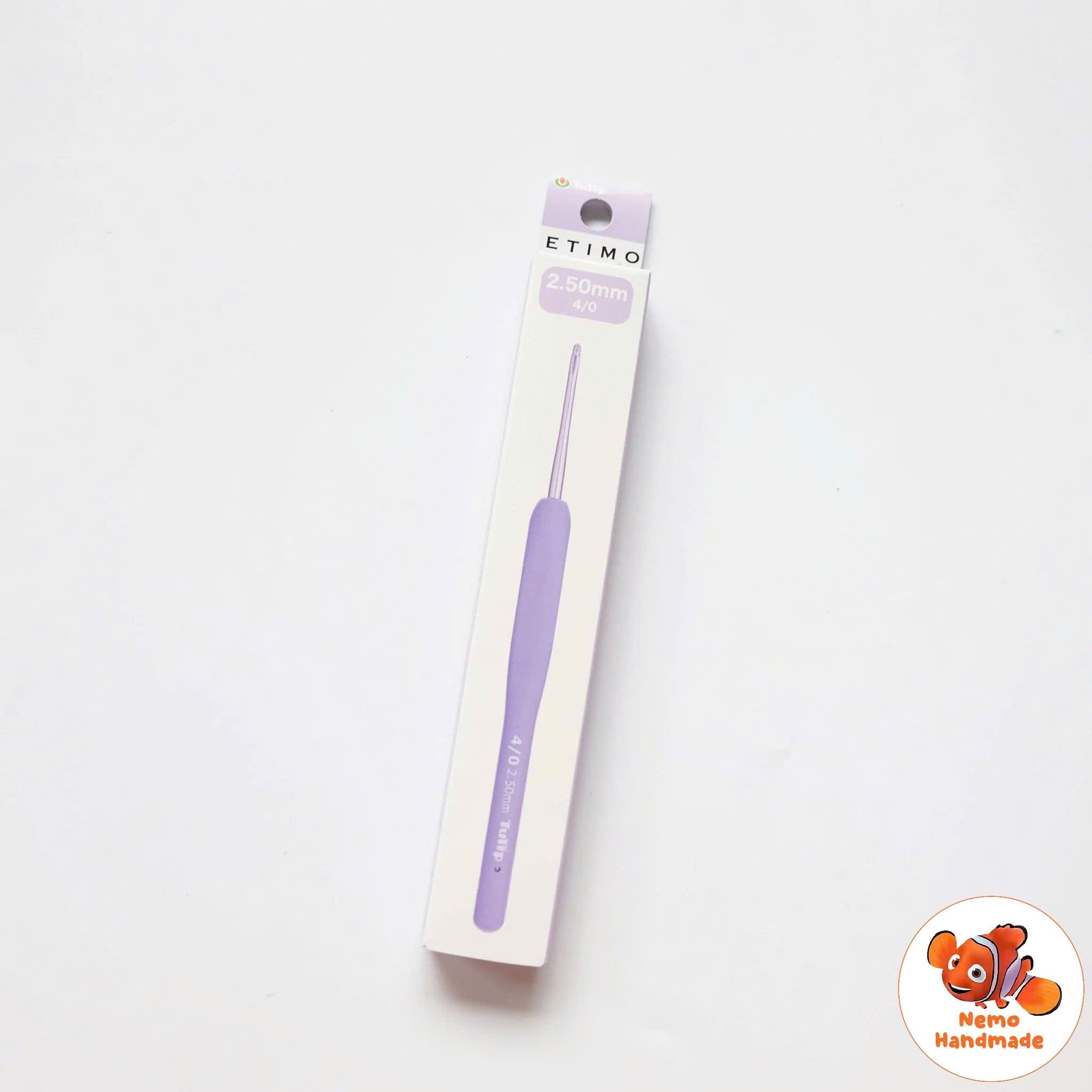  Kim móc len Tulip Etimo Murasaki tím Nhật Bản – Kim móc công thái học cao cấp - Đầu kim trơn mượt 