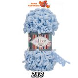  Len Alize Puffy Fine - Sợi len vòng không cần kim | Làm chăn, túi, gối tựa, khăn choàng cho bé,decor 