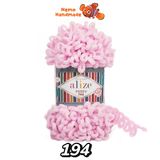  Len Alize Puffy Fine - Sợi len vòng không cần kim | Làm chăn, túi, gối tựa, khăn choàng cho bé,decor 