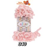  Len Alize Puffy Fine - Sợi len vòng không cần kim | Làm chăn, túi, gối tựa, khăn choàng cho bé,decor 