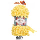  Len Alize Puffy Fine - Sợi len vòng không cần kim | Làm chăn, túi, gối tựa, khăn choàng cho bé,decor 