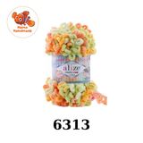  Len ALize Puffy Fine Color - Len Vòng Loang Màu không cần kim | Làm Chăn, Túi, Thú Bông, Home Decor 