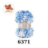  Len ALize Puffy Fine Color - Len Vòng Loang Màu không cần kim | Làm Chăn, Túi, Thú Bông, Home Decor 