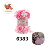  Len ALize Puffy Fine Color - Len Vòng Loang Màu không cần kim | Làm Chăn, Túi, Thú Bông, Home Decor 