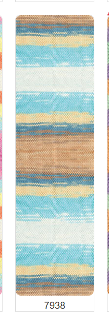  Len Cotton Gold Batik Thổ Nhĩ Kỳ - Mềm mại, an toàn, bền màu – Full bảng màu - Móc búp bê, đồ cho bé 