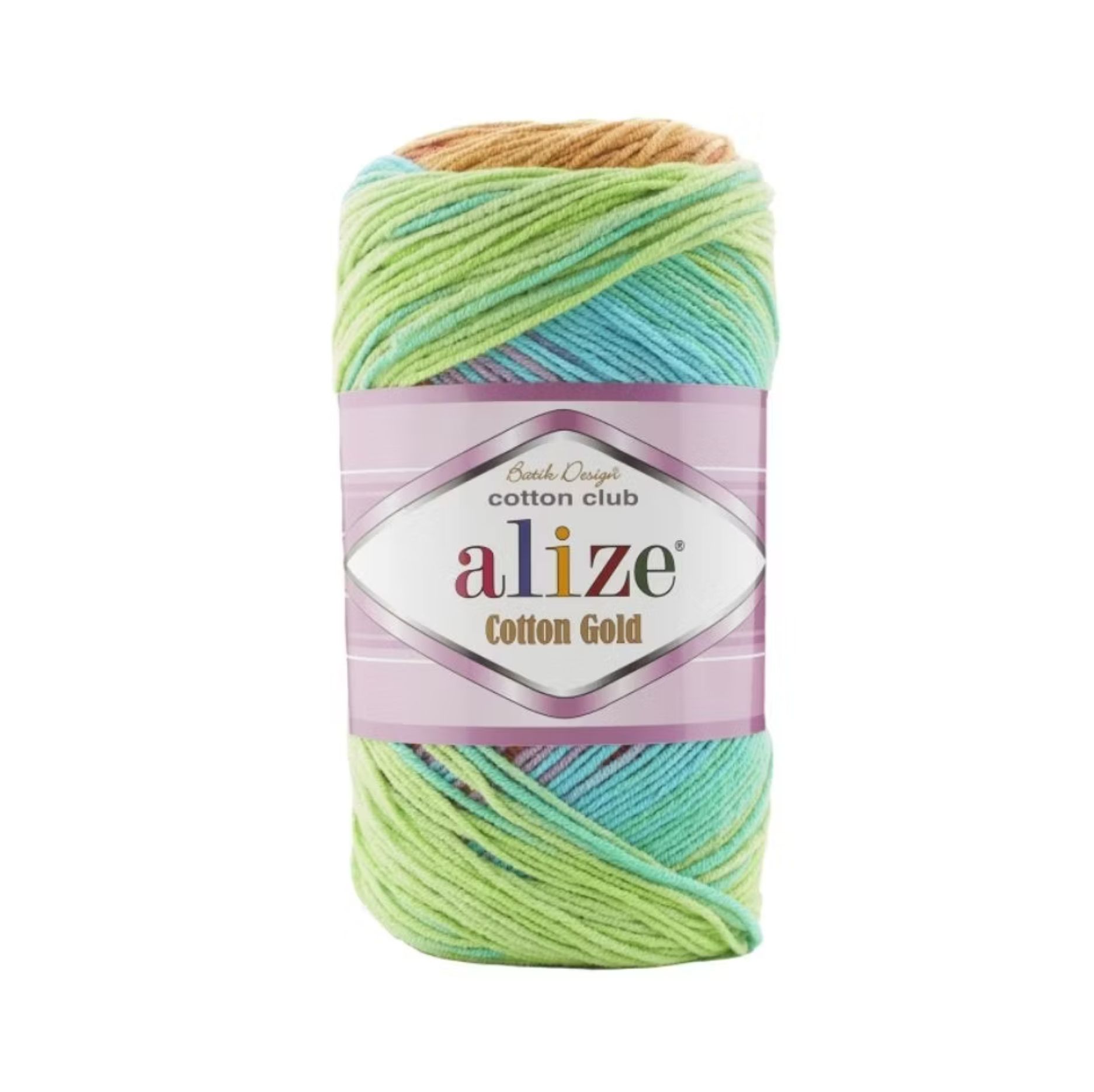  Len Cotton Gold Batik Thổ Nhĩ Kỳ - Mềm mại, an toàn, bền màu – Full bảng màu - Móc búp bê, đồ cho bé 