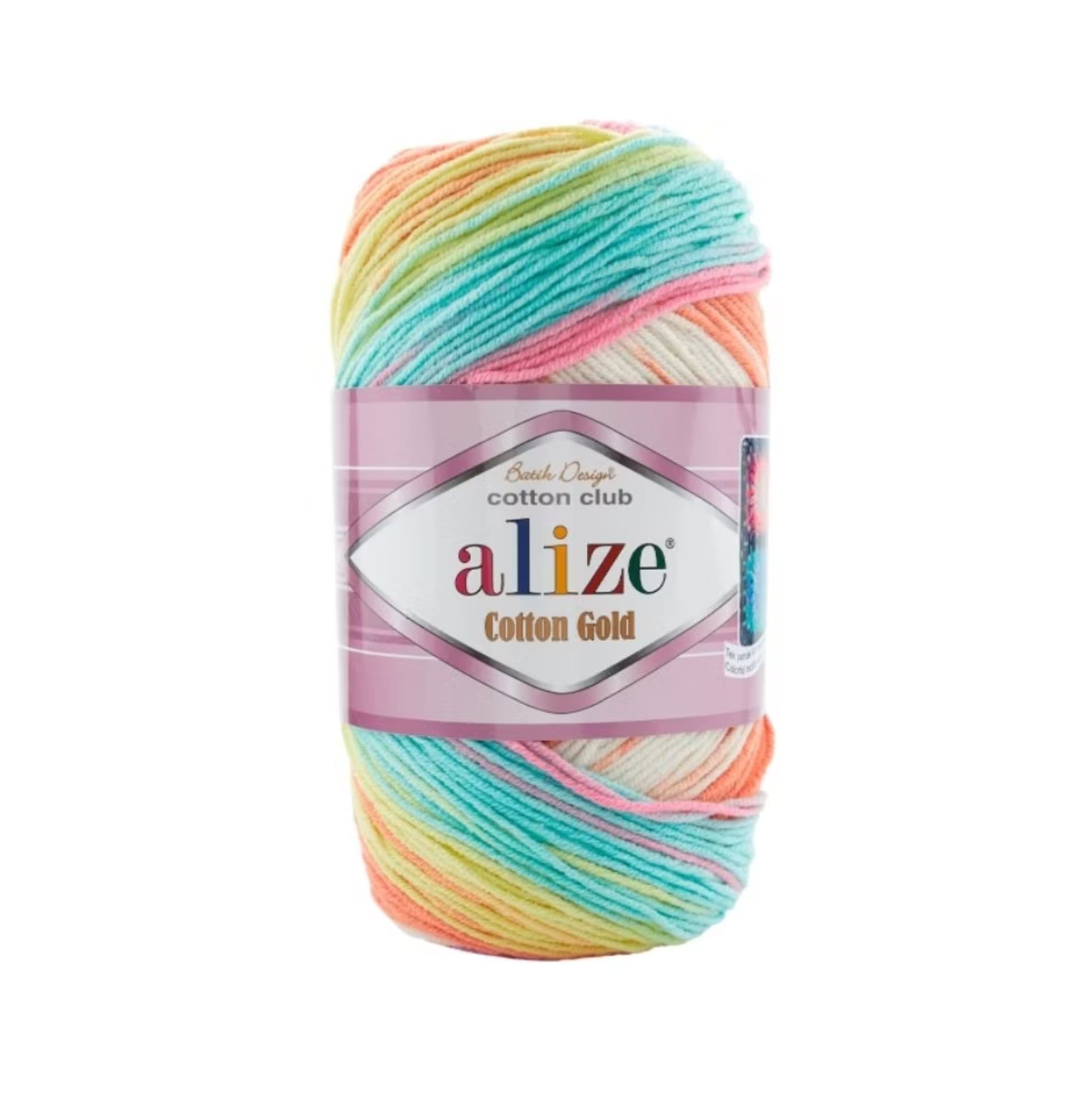  Len Cotton Gold Batik Thổ Nhĩ Kỳ - Mềm mại, an toàn, bền màu – Full bảng màu - Móc búp bê, đồ cho bé 