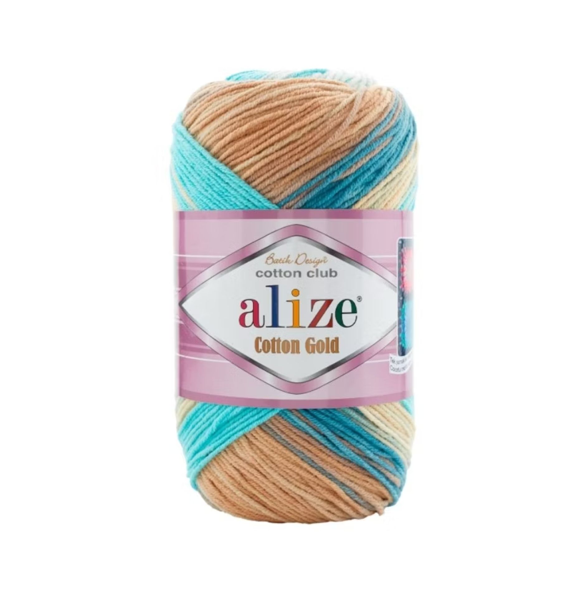  Len Cotton Gold Batik Thổ Nhĩ Kỳ - Mềm mại, an toàn, bền màu – Full bảng màu - Móc búp bê, đồ cho bé 