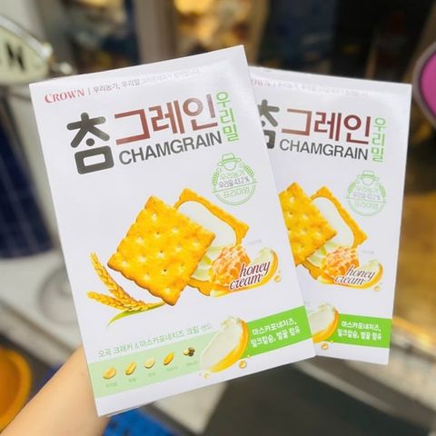 Bánh CROWN Chamgrain Honey Cream (Hàn Quốc)