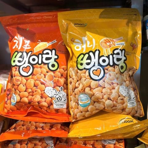 Bánh Snack Bắp Woori Hàn Quốc 250g (Vị Phô Mai & Mật Ong)