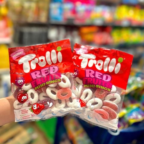 Kẹo Dẻo Trolli Red Fruits Mini-Rings