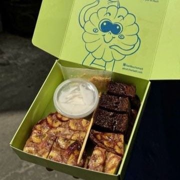 Bánh Bò Thốt Nốt Nướng - Chuối Nướng