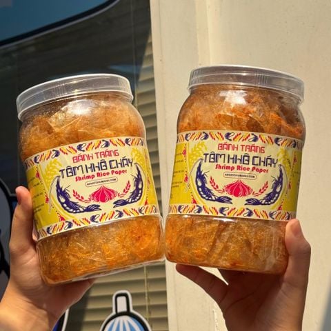 Bánh Tráng Tôm Khô Cháy Tỏi