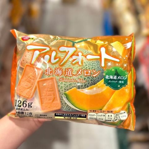 Bánh Quy Dưa Gang Cam Hokkaido Bourbon Alfort (126g)